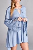  Bell-sleeve Tunic Top