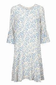  Fluted Hem Dress