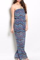  Aqua Purple Jumpsuit