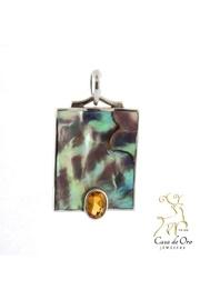  Abalone Citrine Pendant