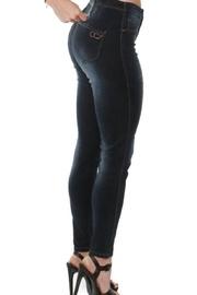  Zipper Waist Jeans