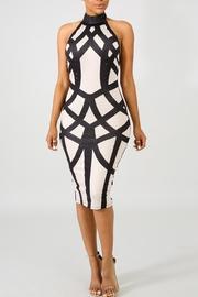  Halter Rhinestone Dress