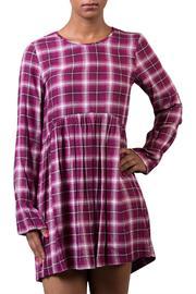  Long Sleeve Plaid Dress