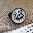  Monogrammed Ring