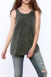  Grey Burnout Long Tee
