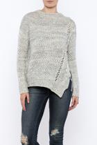  Side Lace-up Sweater