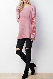  Mixed Velvet Sweatshirt