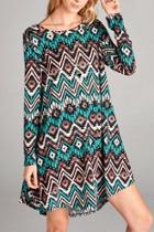 Geo Chevron Dress