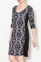  Oxy Contrast Side Panel Dress