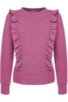  Ruffle Sweater Pink