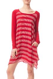 Stripe Long Sleeve Dress