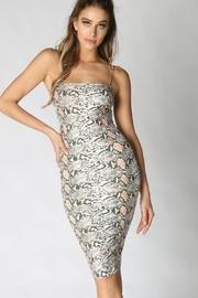 Snake Tube Midi Dress