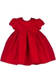  Red Party-dress & Flower-brooch