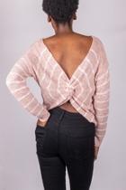  Back-tie Sweater Pink