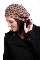  Leopard Beret Hat