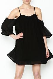  Pleated Black Dress