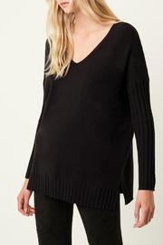  Ribbed V Neck Sweater