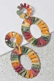  Raffia Wrapped Earrings