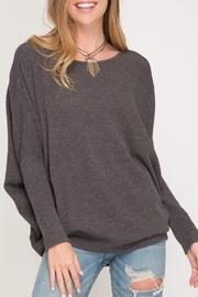  Ribbed Dolman Tunic