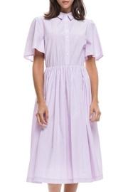  Pink Striped Shirtdress