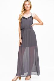  Sequin Detail Maxi Dress