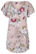  Volant Print Dress