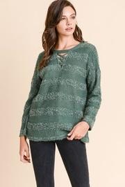  Textured Fuzzy Sweater