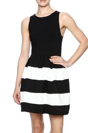  Black White Stripe Dress