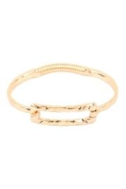  Hammered-cast-rectangle Hinge-cuff-bracelet