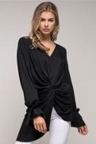  Woven Knit Top