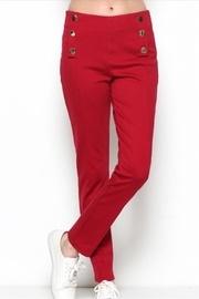  Red Button Pants
