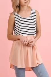  Stripe Print Summer Top