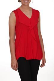  Red Sleeveless Top