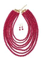  Bead-strand Necklace Set