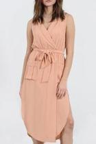  Tan Slit Dress