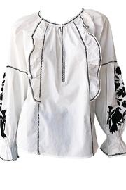  Cleavanta Embroidered Top