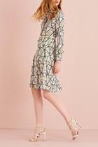  Printed Shirt Dress