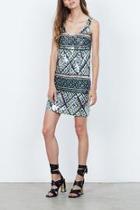  Momentum-print Mini Dress