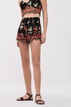  Embroidered Mesh Shorts