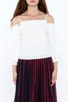  Cold Shoulder Ballon Top