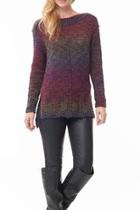  Colorful Boatneck Sweater