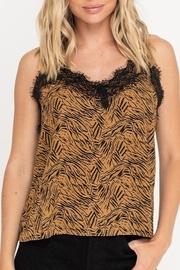  Tiger Print Lace Tank