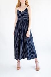  Blue Pinstripe Jumpsuit