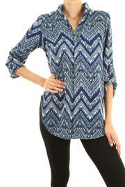  Zigzag Print Top