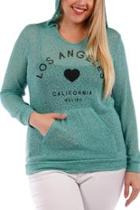  Plus-sized Mint Hoody