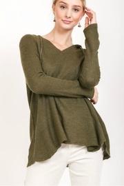 Olive Knit Hoodie
