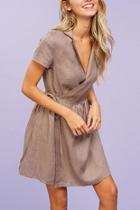  Linen Wrap Dress