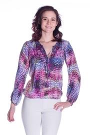  Multi-print Silk Blouse