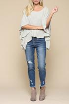  High-low Poncho Top