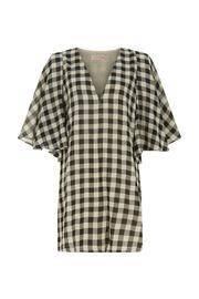  Checkered Flutter Dress